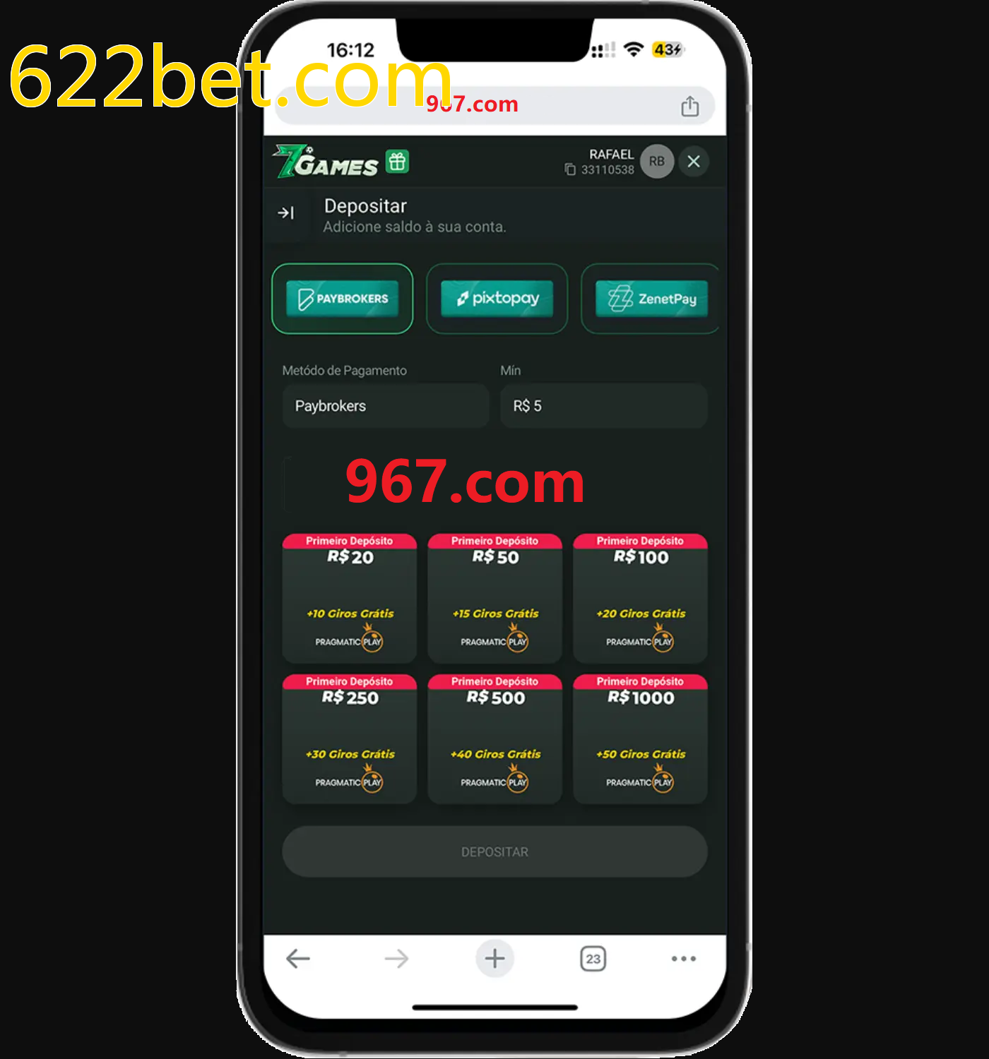 Baixe o aplicativo 622bet.com para jogar a qualquer momento