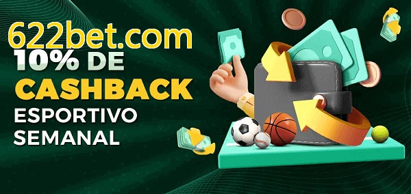 10% de bônus de cashback na 622bet.com